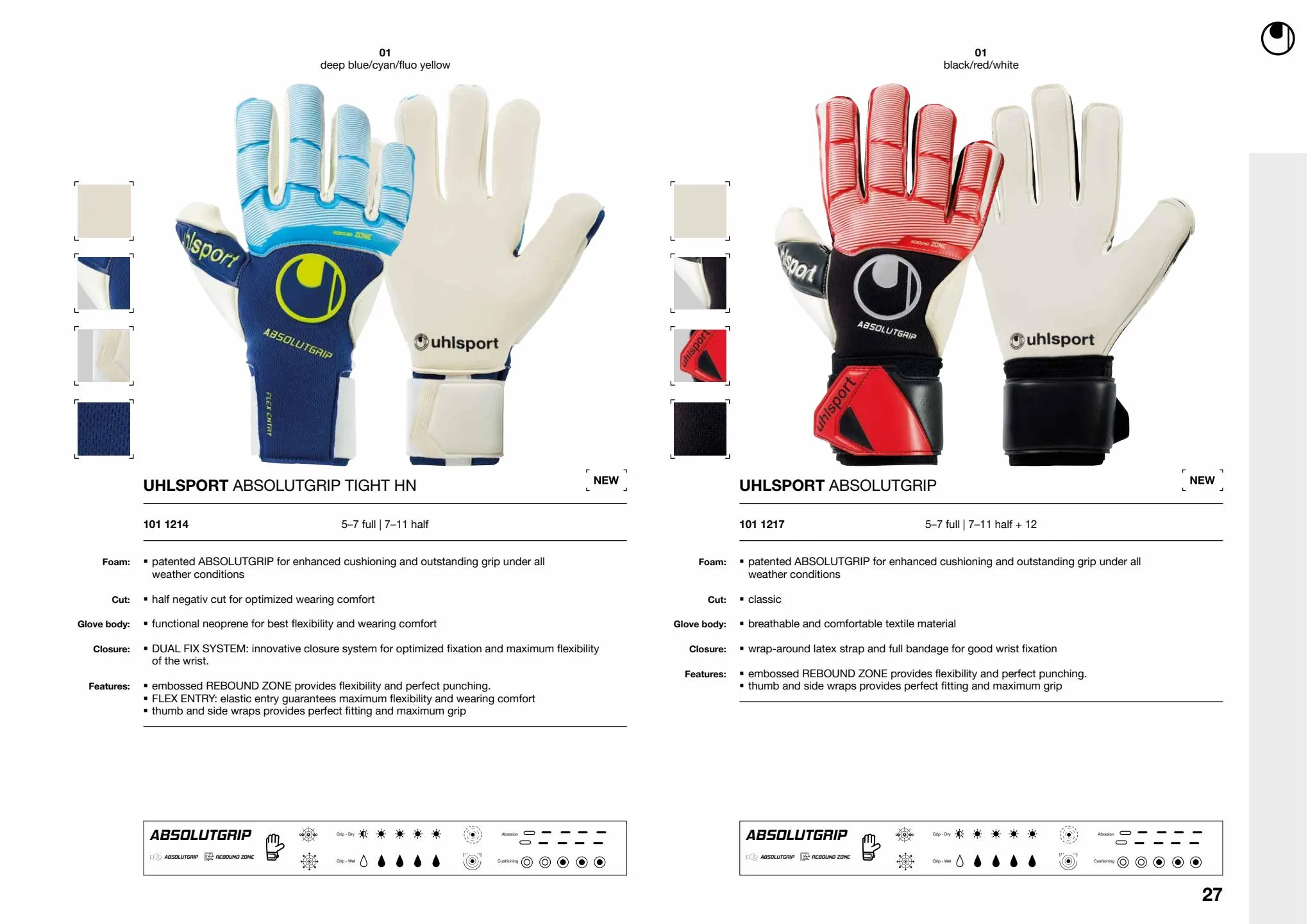 Catalogue Uhlsport Hauptkatalog, page 00027