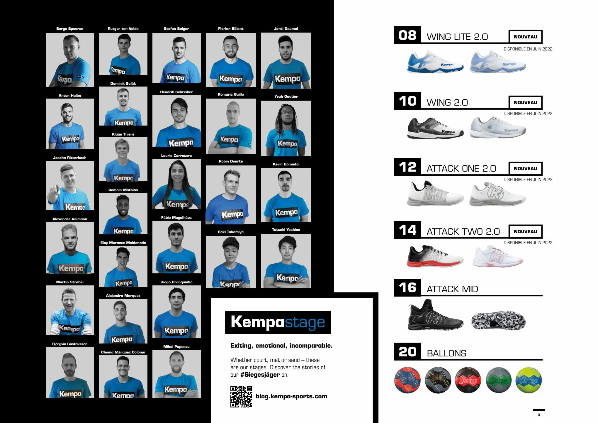 Catalogue Kempa chaussures et ballons 2022, page 00003