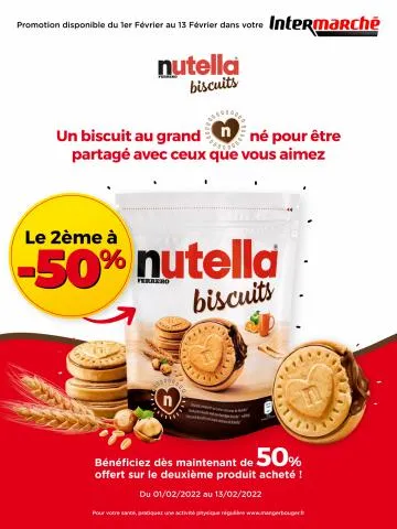 Promotion Intermarché Nutella Biscuits