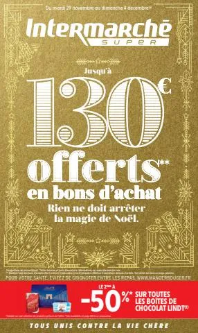 130€ offerts en bons d'achat