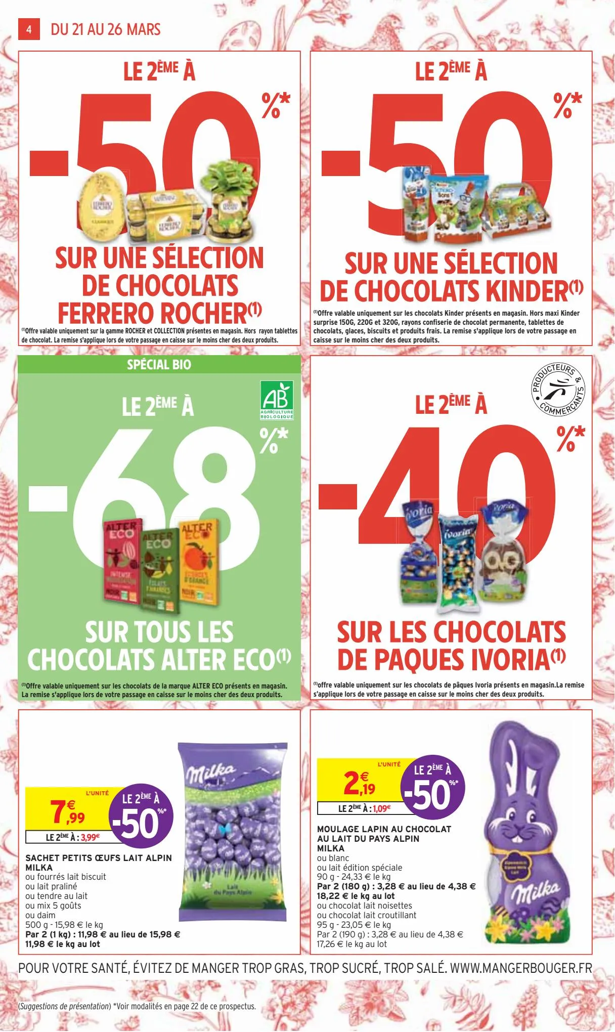 Catalogue -50% sur une selection de chocolats Kinder et Ferrero, page 00004