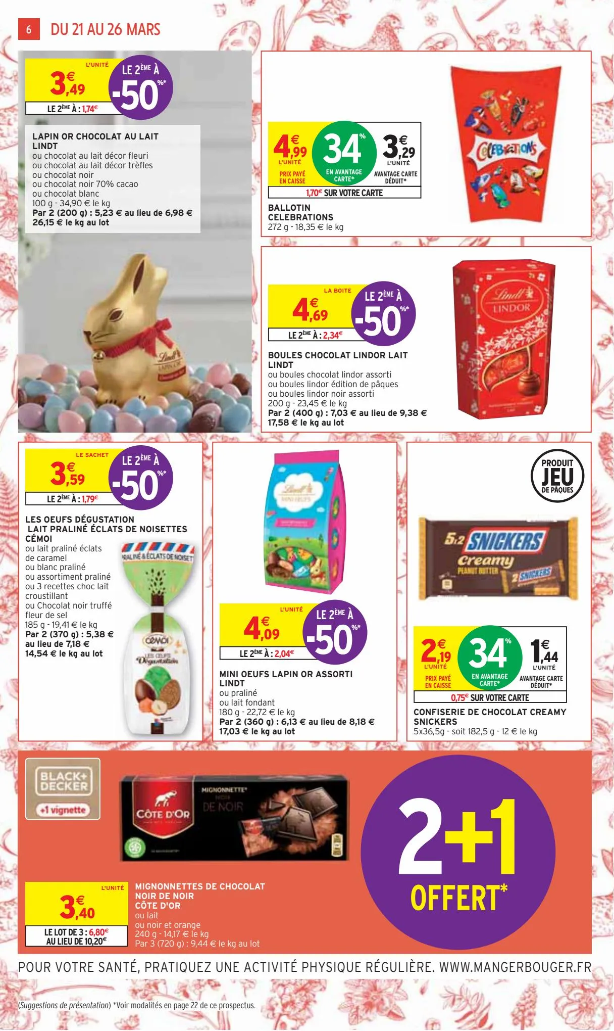 Catalogue -50% sur une selection de chocolats Kinder et Ferrero, page 00006