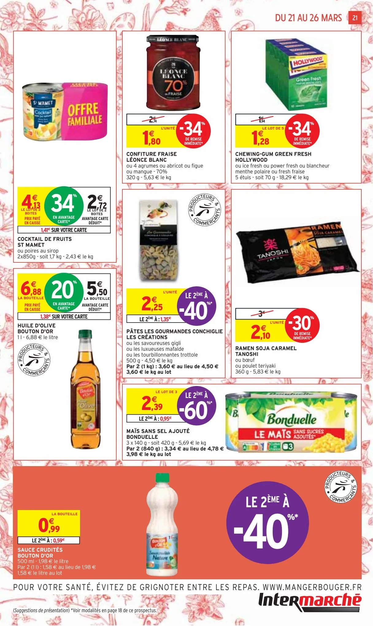 Catalogue -50% sur une selection de chocolats Kinder et Ferrero, page 00021