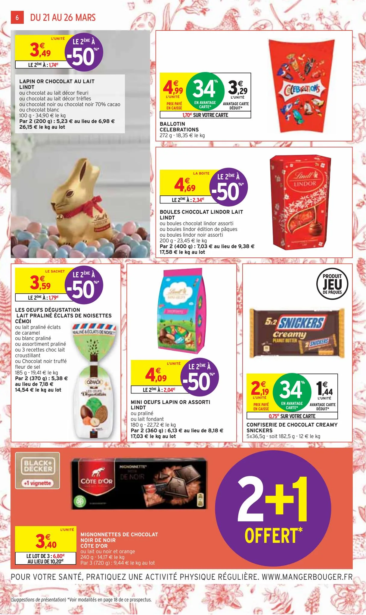 Catalogue -50% sur une selection de chocolats Kinder et Ferrero, page 00006