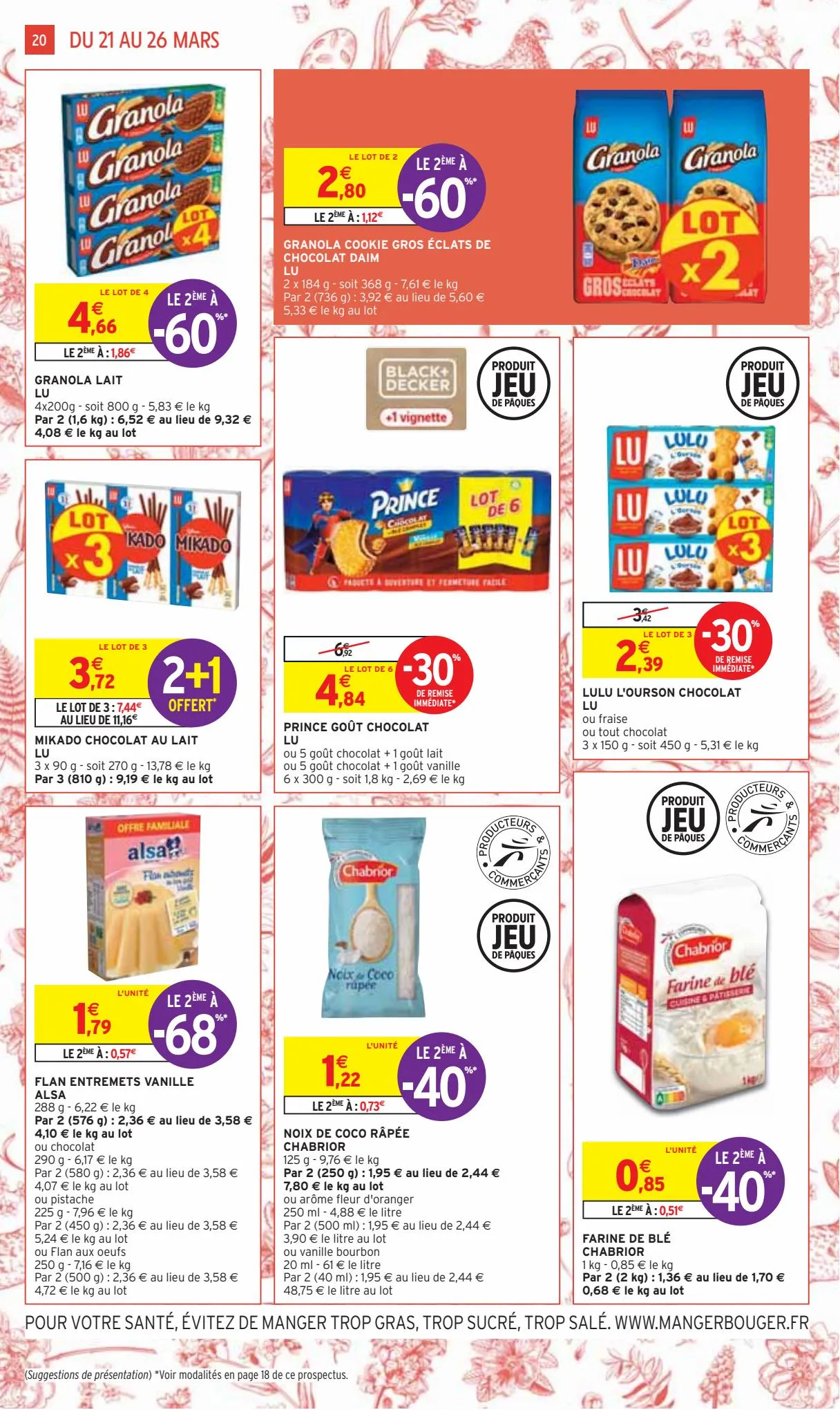Catalogue -50% sur une selection de chocolats Kinder et Ferrero, page 00020