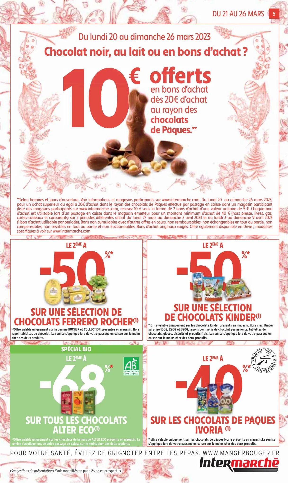 Catalogue -50% sur une selection de chocolats Kinder et Ferrero, page 00005