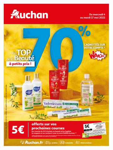 Catalogue Auchan à Grasse | Au TOP de la Beauté à petit prix ! | 04/05/2022 - 17/05/2022