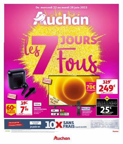 Catalogue Auchan | Les 7 jours fous Auchan	 | 22/06/2022 - 28/06/2022