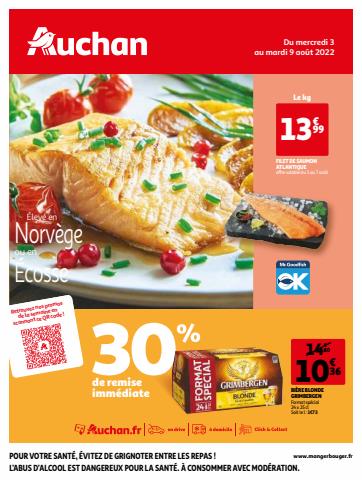 Catalogue Auchan | 30% de remise immédiate | 03/08/2022 - 09/08/2022