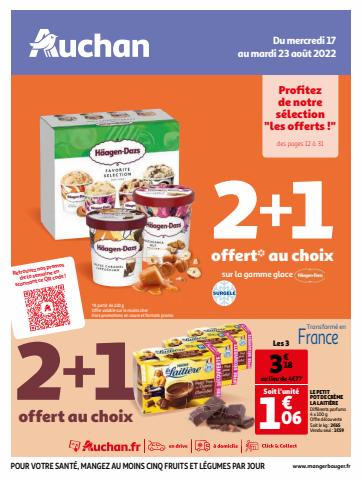 Catalogue Auchan | 2+1 offert* au choix | 17/08/2022 - 23/08/2022