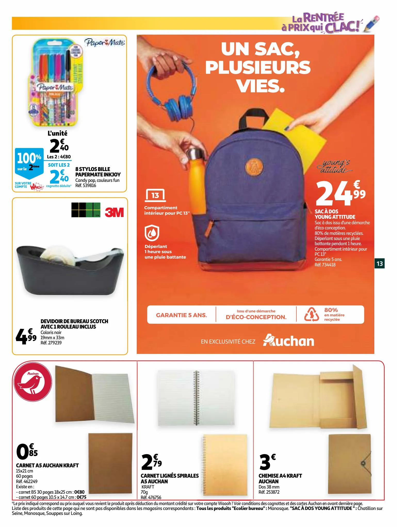 Catalogue La rentrée à prix qui clac!, page 00013