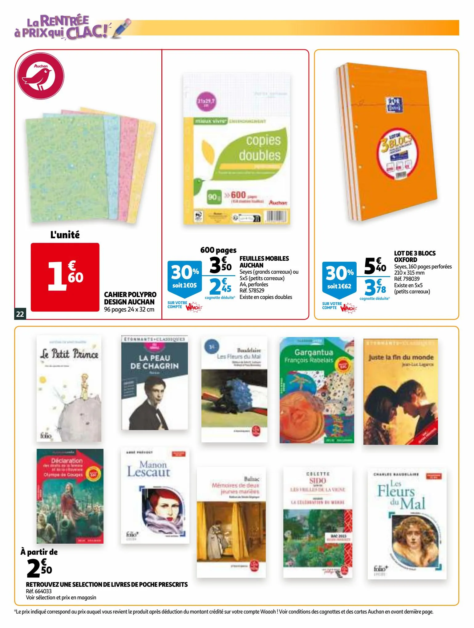 Catalogue La rentrée à prix qui clac!, page 00022