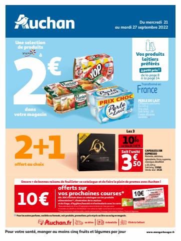Catalogue Auchan à Roubaix | Vos produits laitiers préférés à petit prix! | 21/09/2022 - 27/09/2022