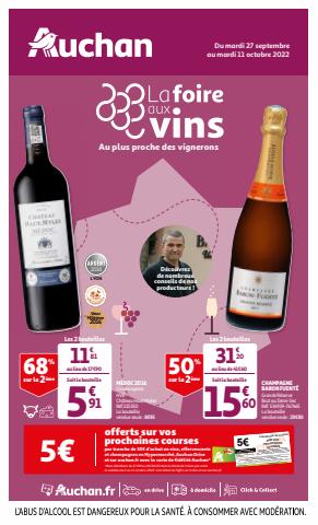 Catalogue Auchan à Puteaux | la foire aux vins | 27/09/2022 - 11/10/2022