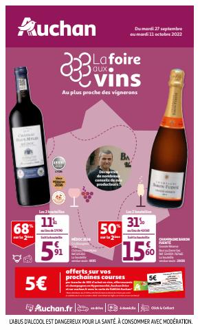 Catalogue Auchan à Poitiers | la foire aux vins | 27/09/2022 - 11/10/2022
