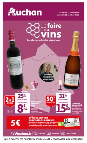 Catalogue Auchan à Cambrai | la foire aux vins | 27/09/2022 - 11/10/2022