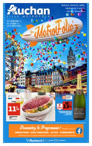Promos de Hyper-Supermarchés à Lille | Métro Foliéz sur Auchan | 05/10/2022 - 11/10/2022