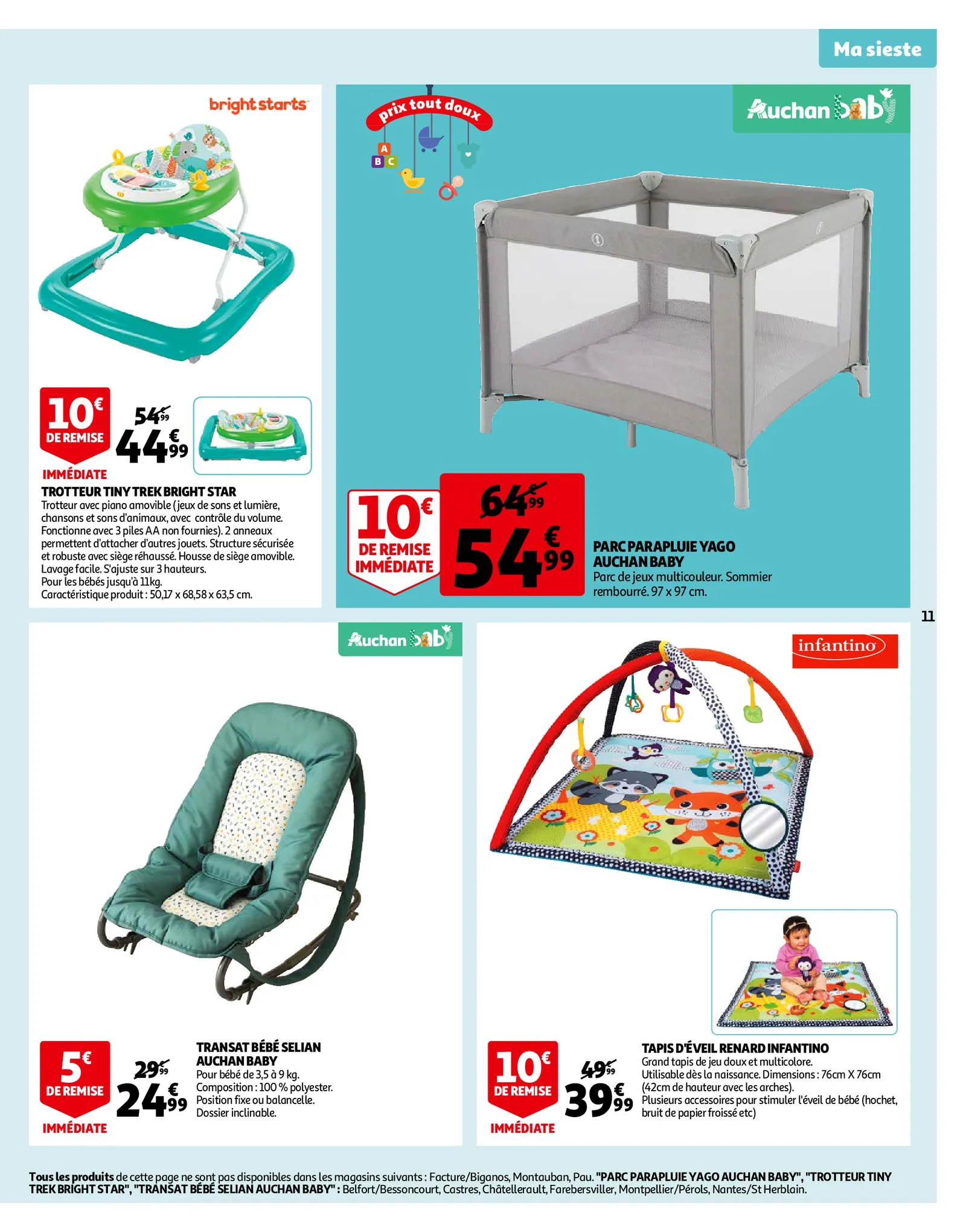 Catalogue Tout pour bébé à prix tout doux, page 00011