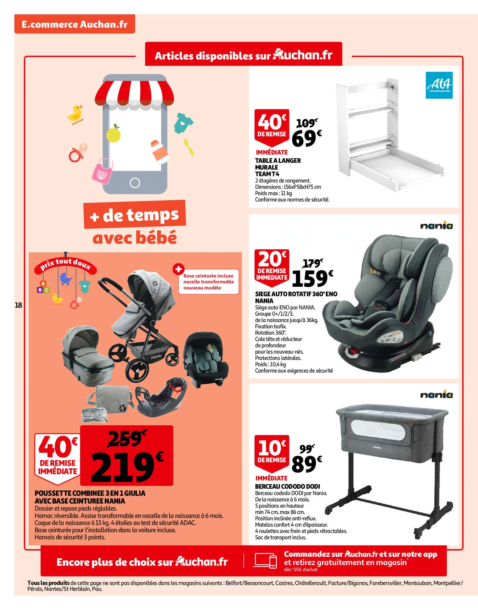 Catalogue Tout pour bébé à prix tout doux, page 00018