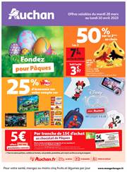 Catalogue Auchan à Saint-Dizier | Fondez pour Pâques | 28/03/2023 - 10/04/2023