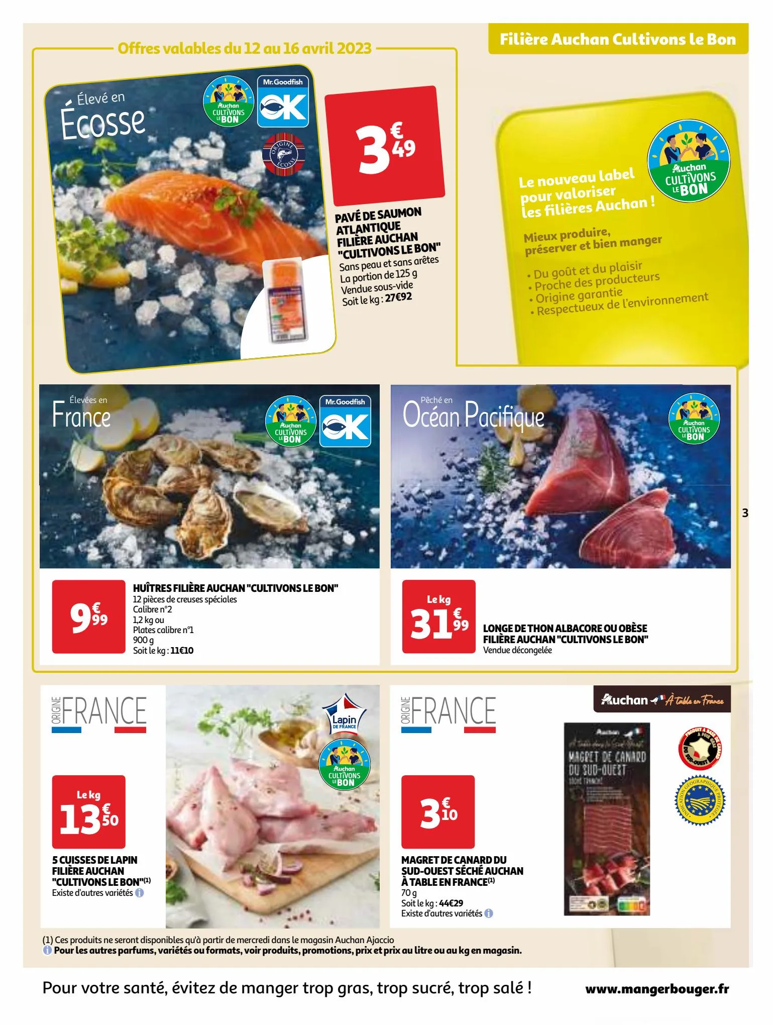 Catalogue Nos marques Auchan : le bon choix sans concession, page 00003