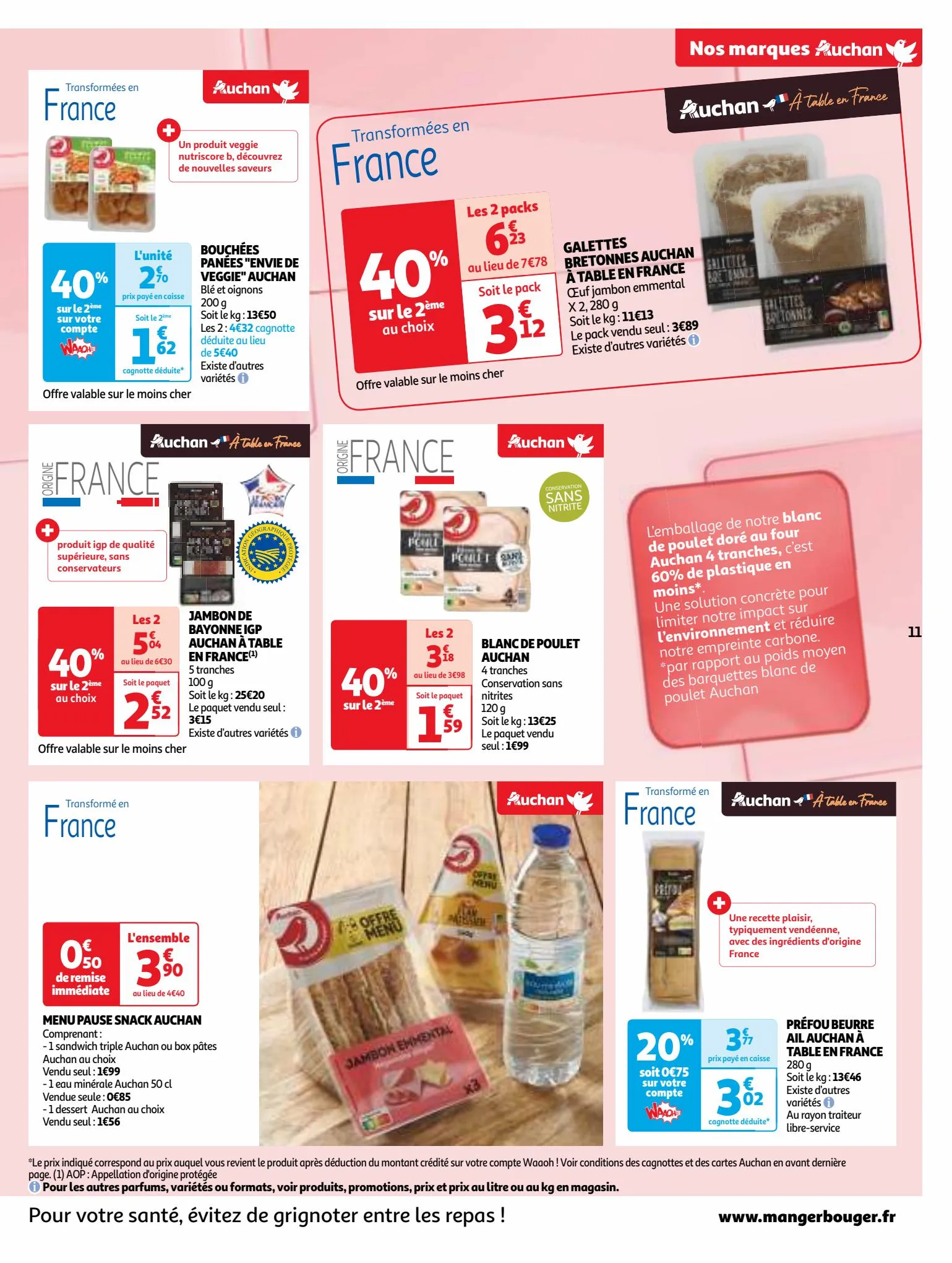 Catalogue Nos marques Auchan : le bon choix sans concession, page 00011