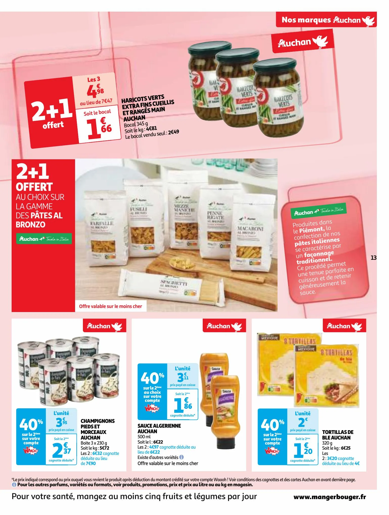 Catalogue Nos marques Auchan : le bon choix sans concession, page 00013
