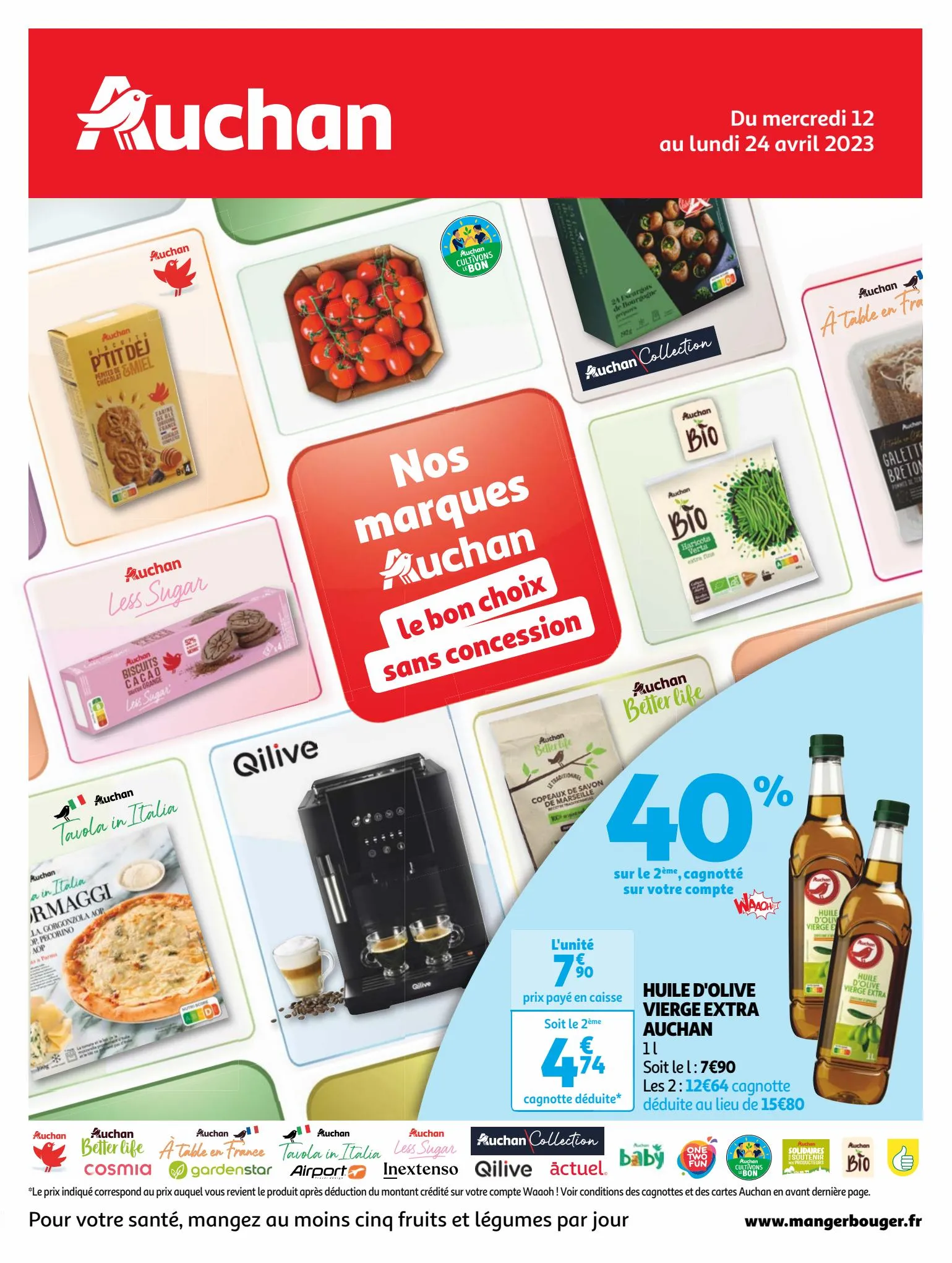 Catalogue Nos marques Auchan : le bon choix sans concession, page 00001