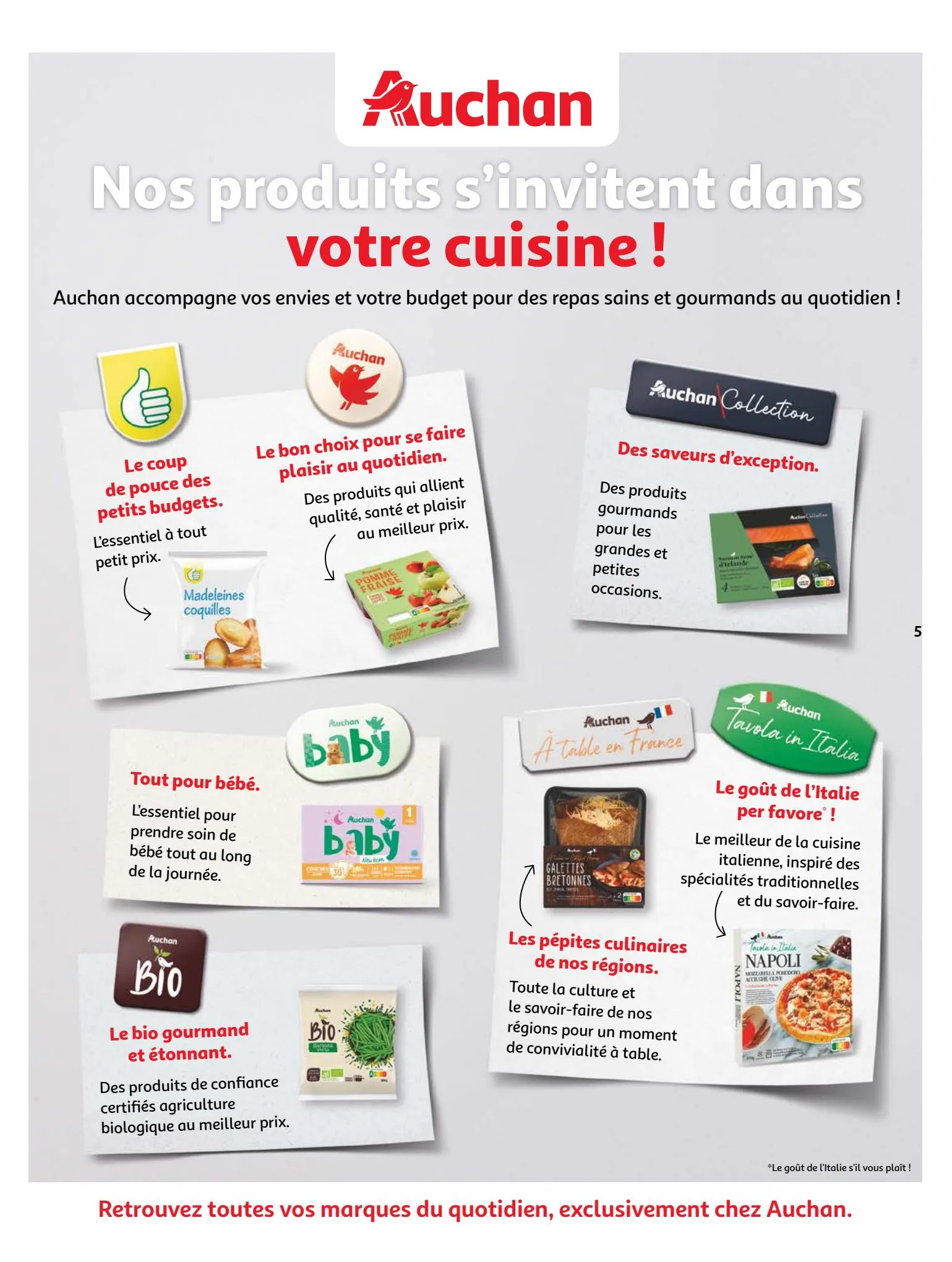 Catalogue Nos marques Auchan : le bon choix sans concession, page 00005