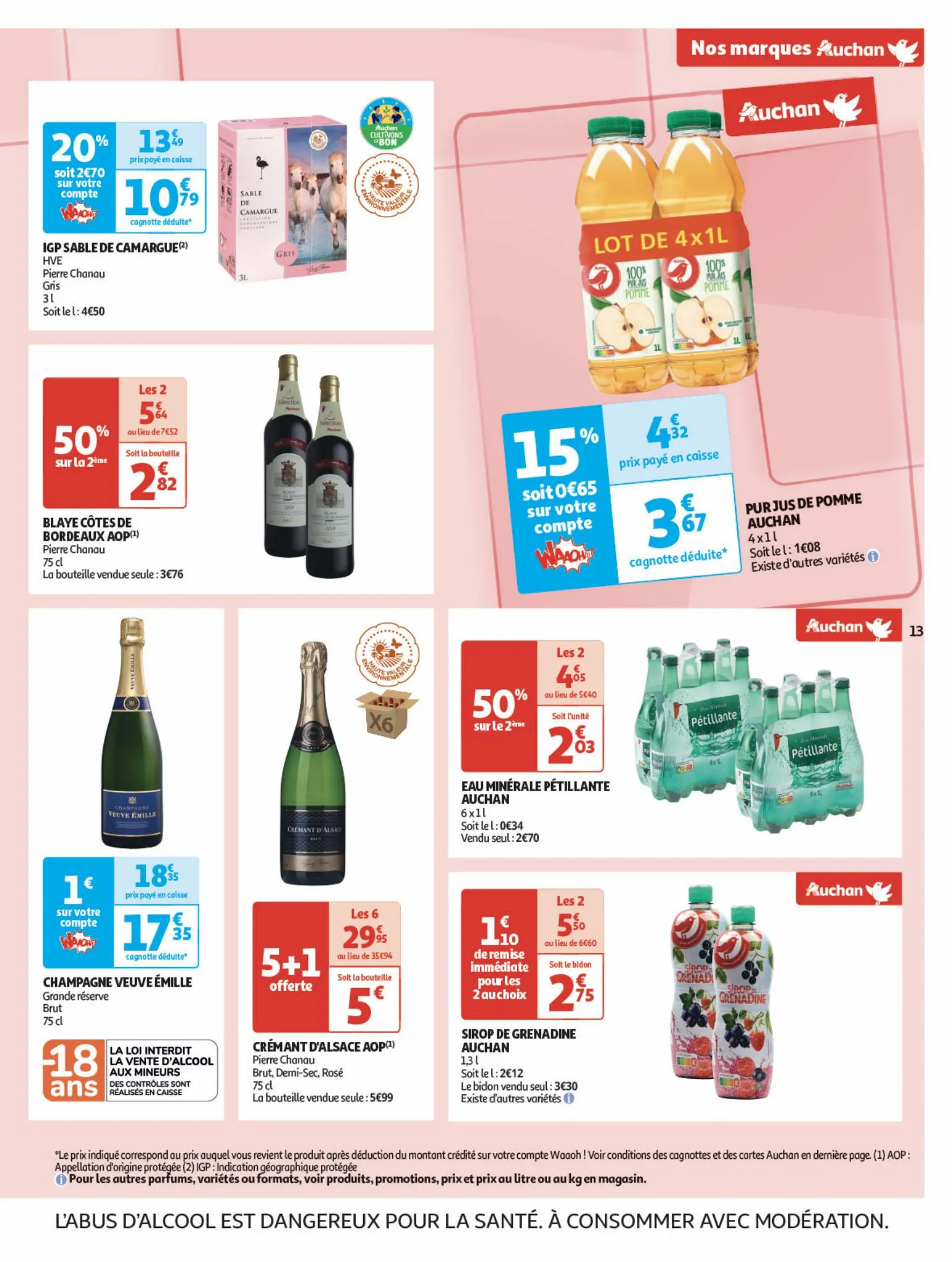 Catalogue Nos marques Auchan : le bon choix sans concession, page 00013