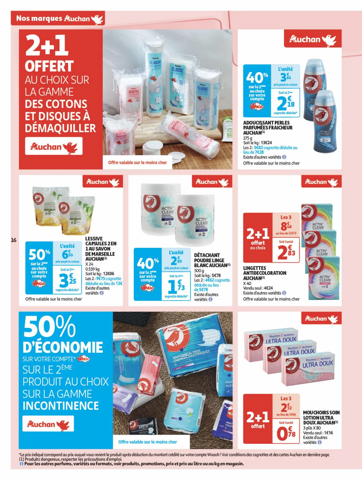 Catalogue Nos marques Auchan : le bon choix sans concession, page 00016