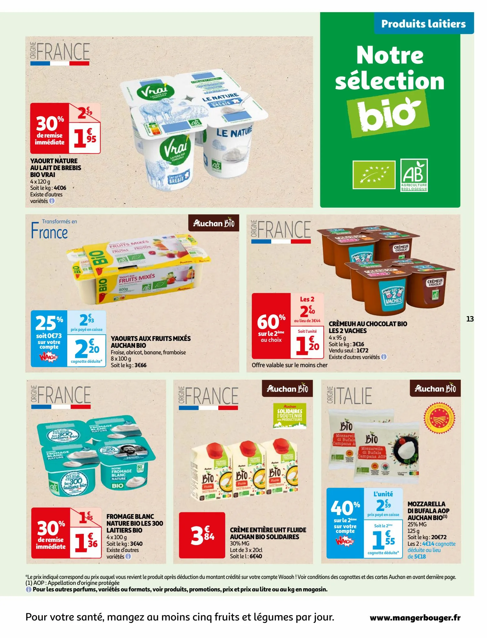 Catalogue Vos produits laitiers à petits prix !, page 00013