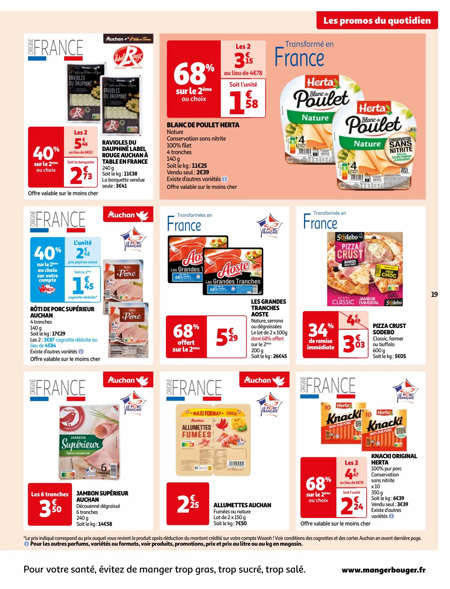 Catalogue Vos produits laitiers à petits prix !, page 00019