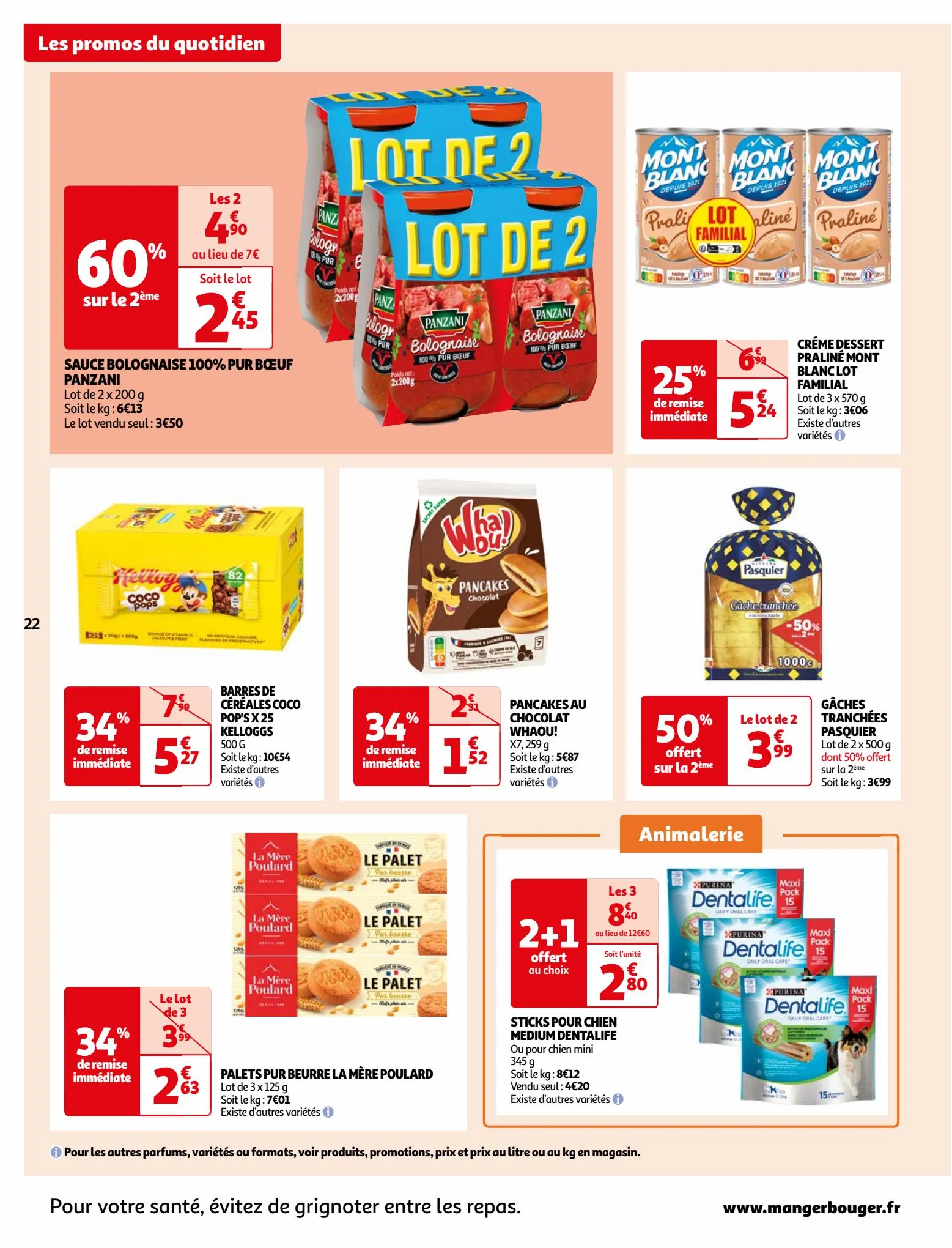 Catalogue Vos produits laitiers à petits prix !, page 00022