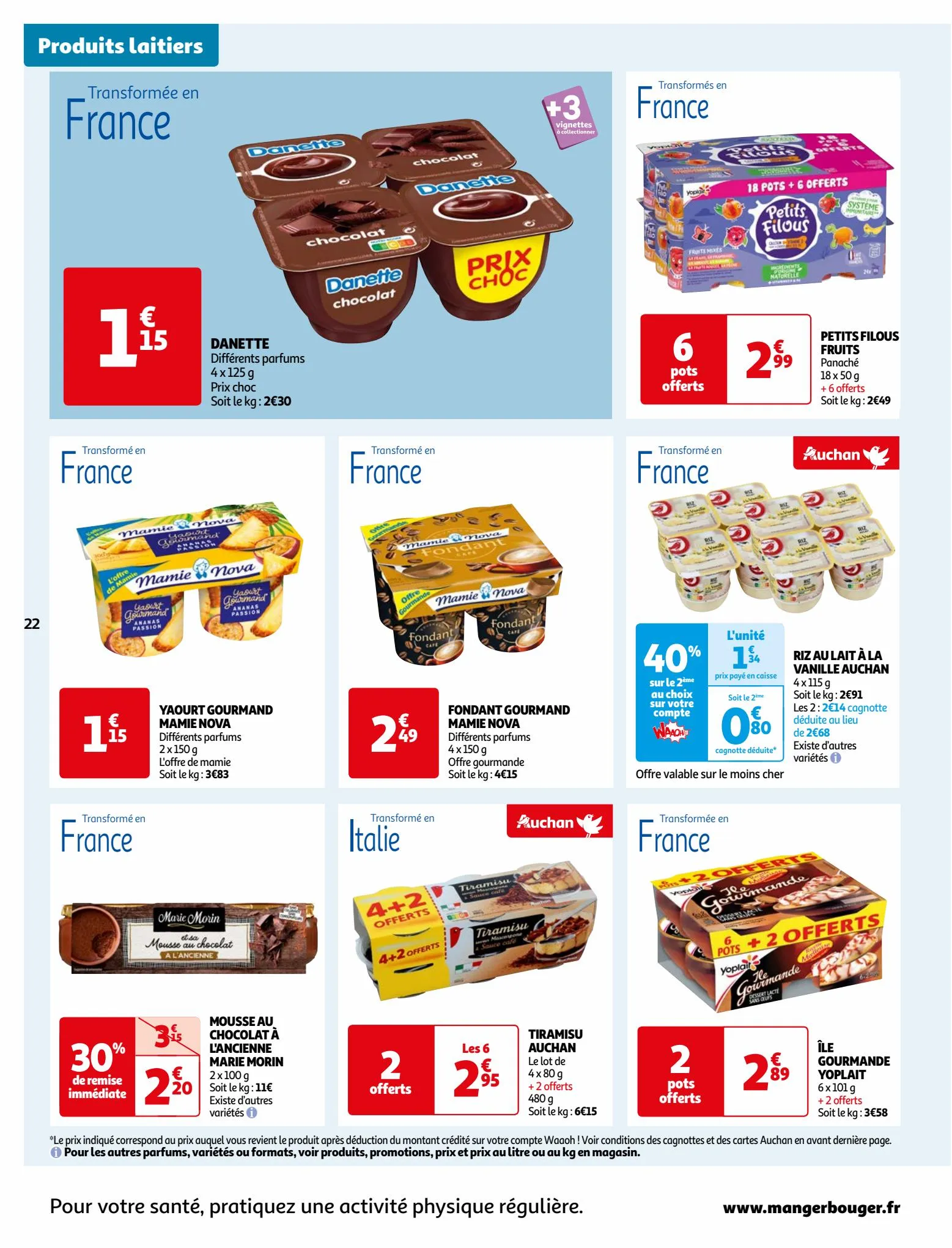 Catalogue Vos produits laitiers à petits prix !, page 00022