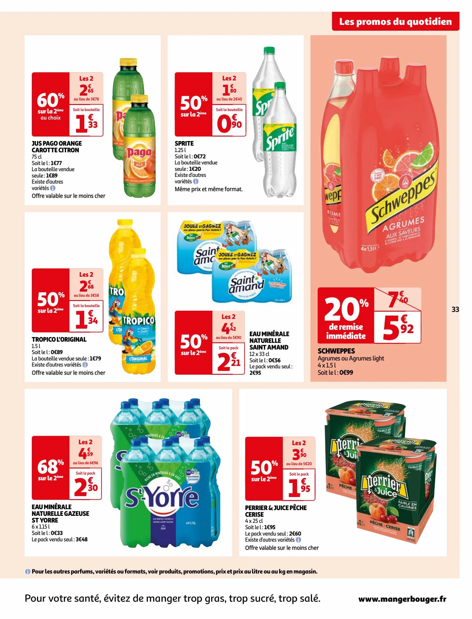 Catalogue Vos produits laitiers à petits prix !, page 00033