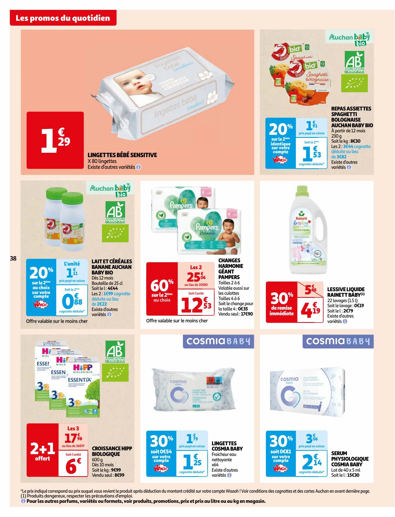 Catalogue Vos produits laitiers à petits prix !, page 00038