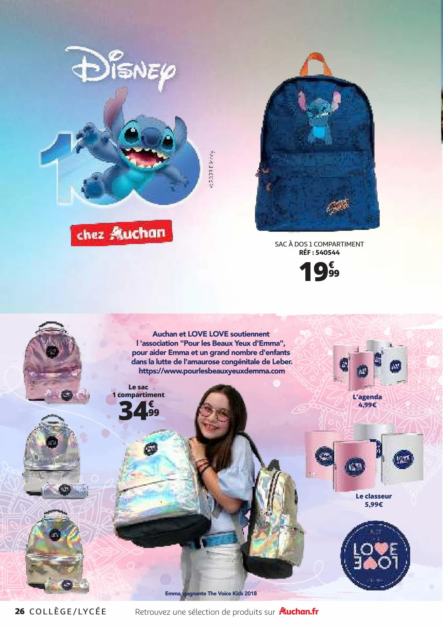 Catalogue La maroquinerie scolaire - la rentrée Auchan à prix minus, page 00026