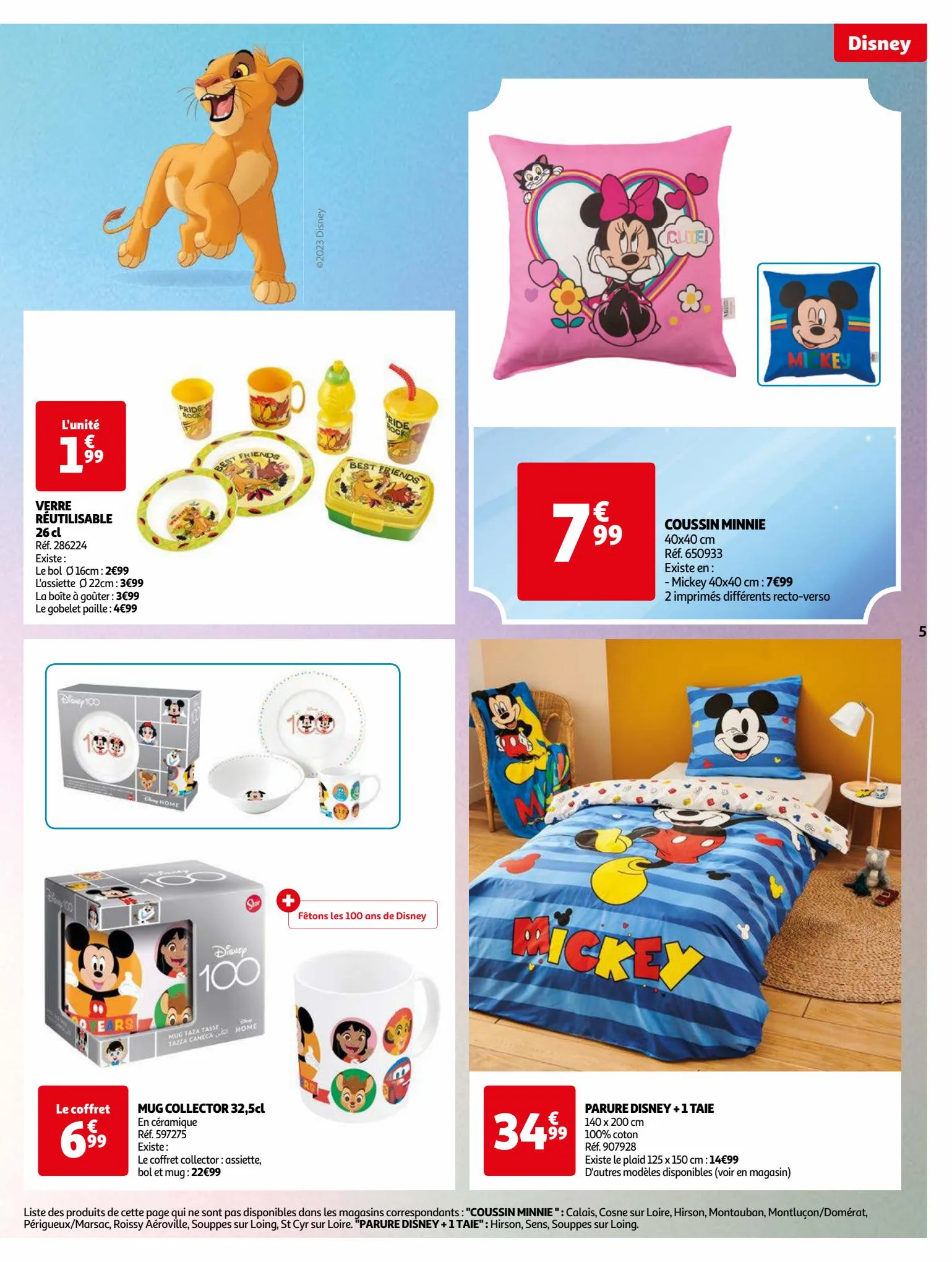 Catalogue Disney 100 chez Auchan., page 00005