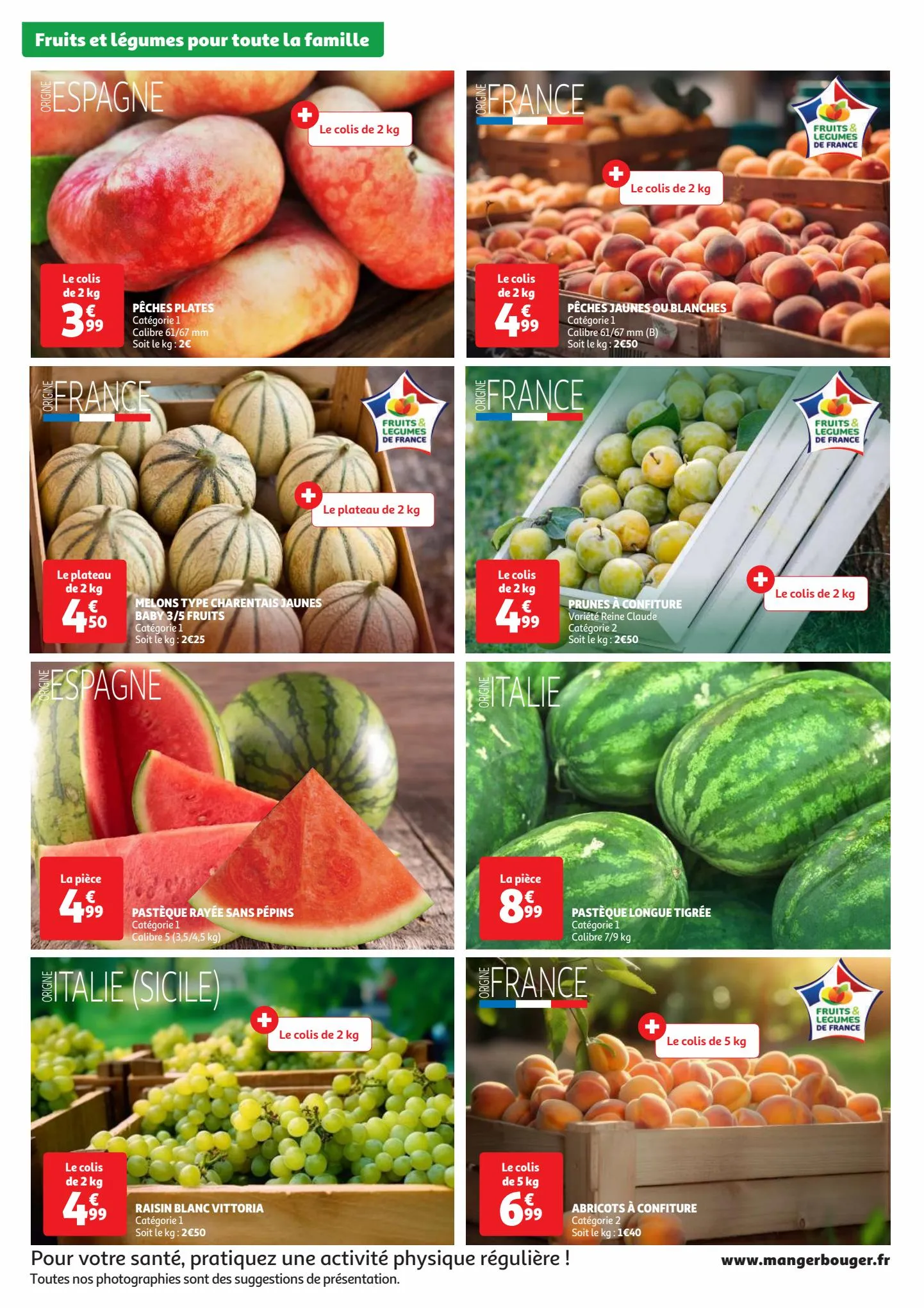 Catalogue Fruits et légumes pour toute la famille., page 00002