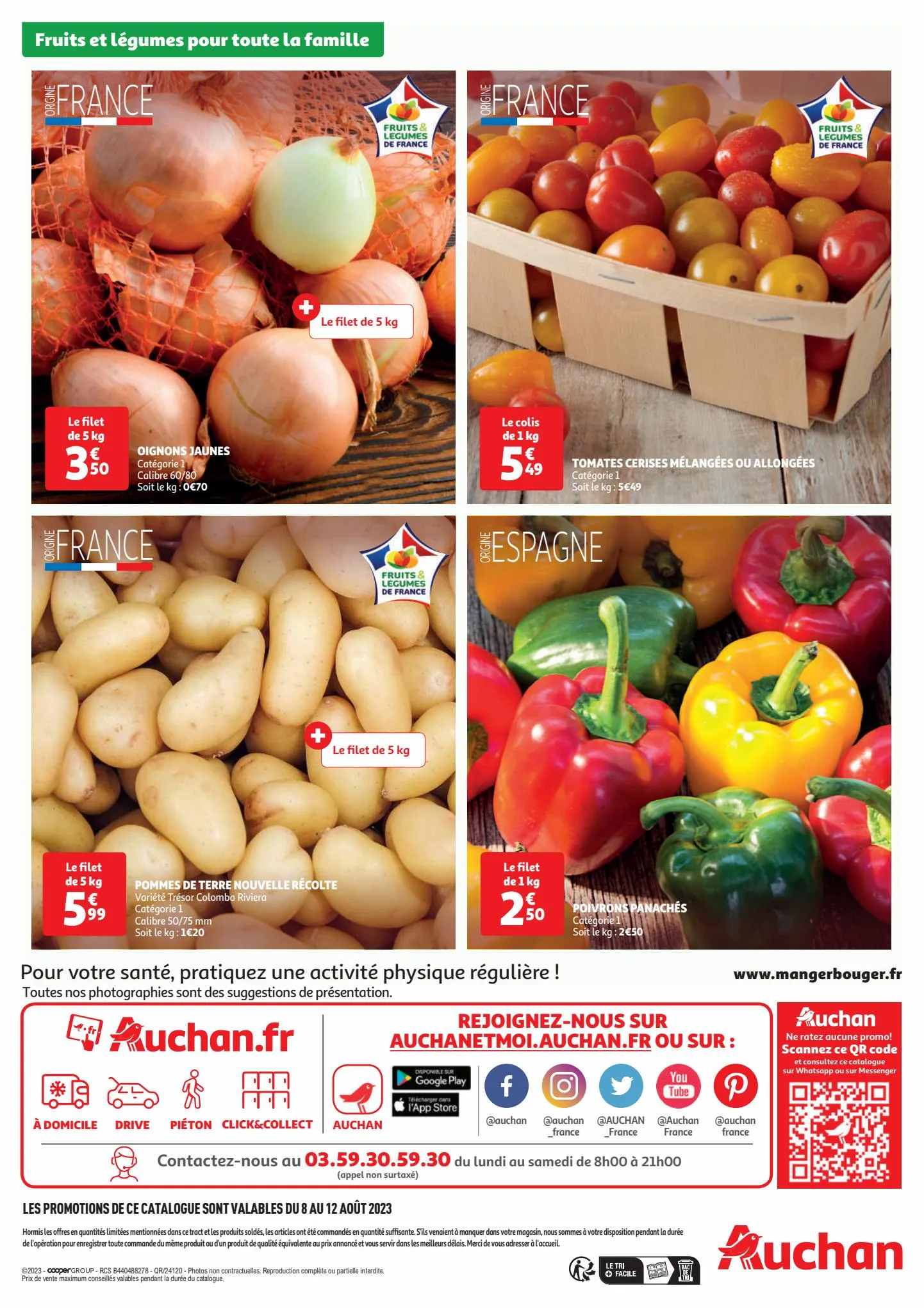 Catalogue Fruits et légumes pour toute la famille., page 00003