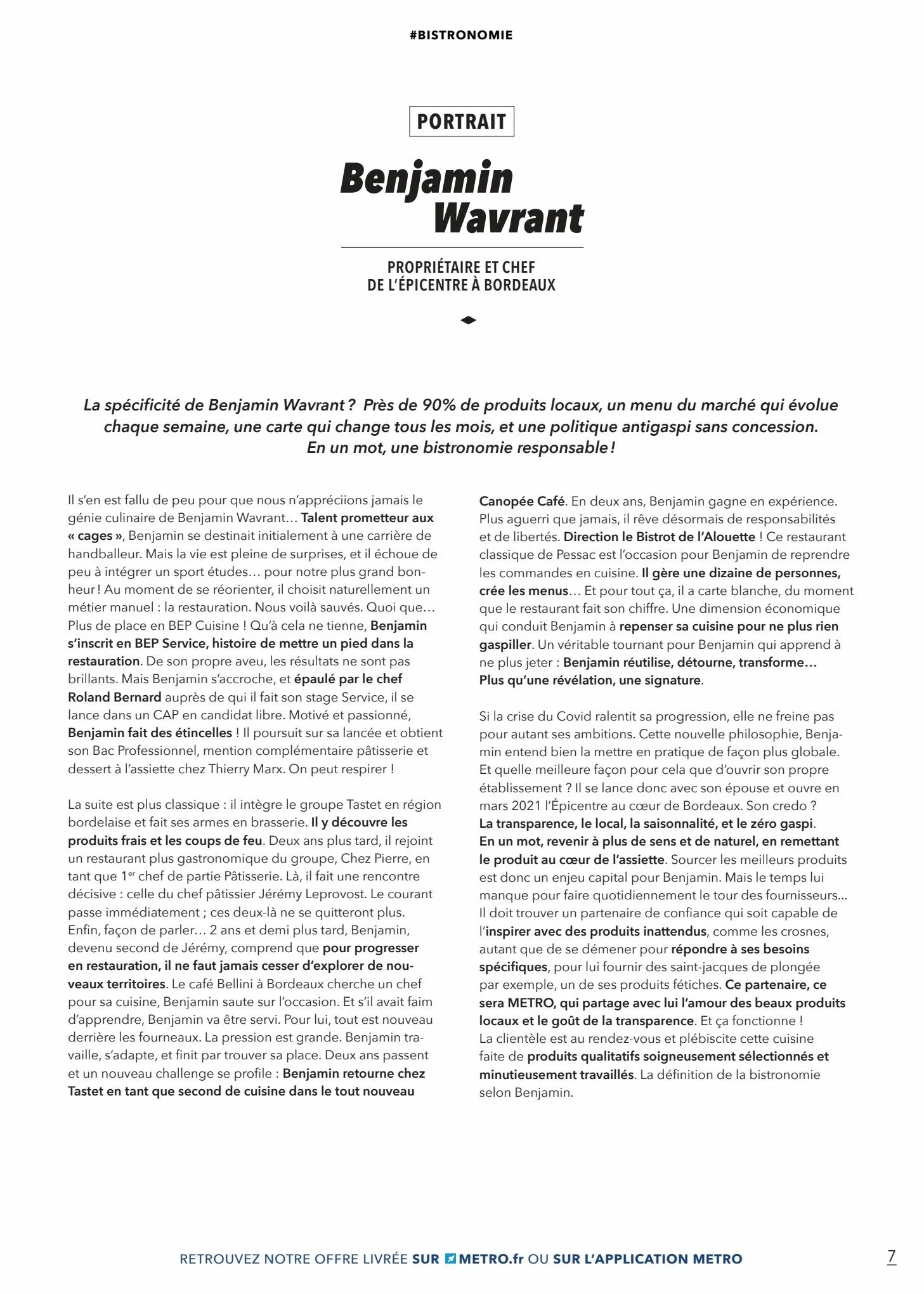 Catalogue La bistronomie 2023, page 00007