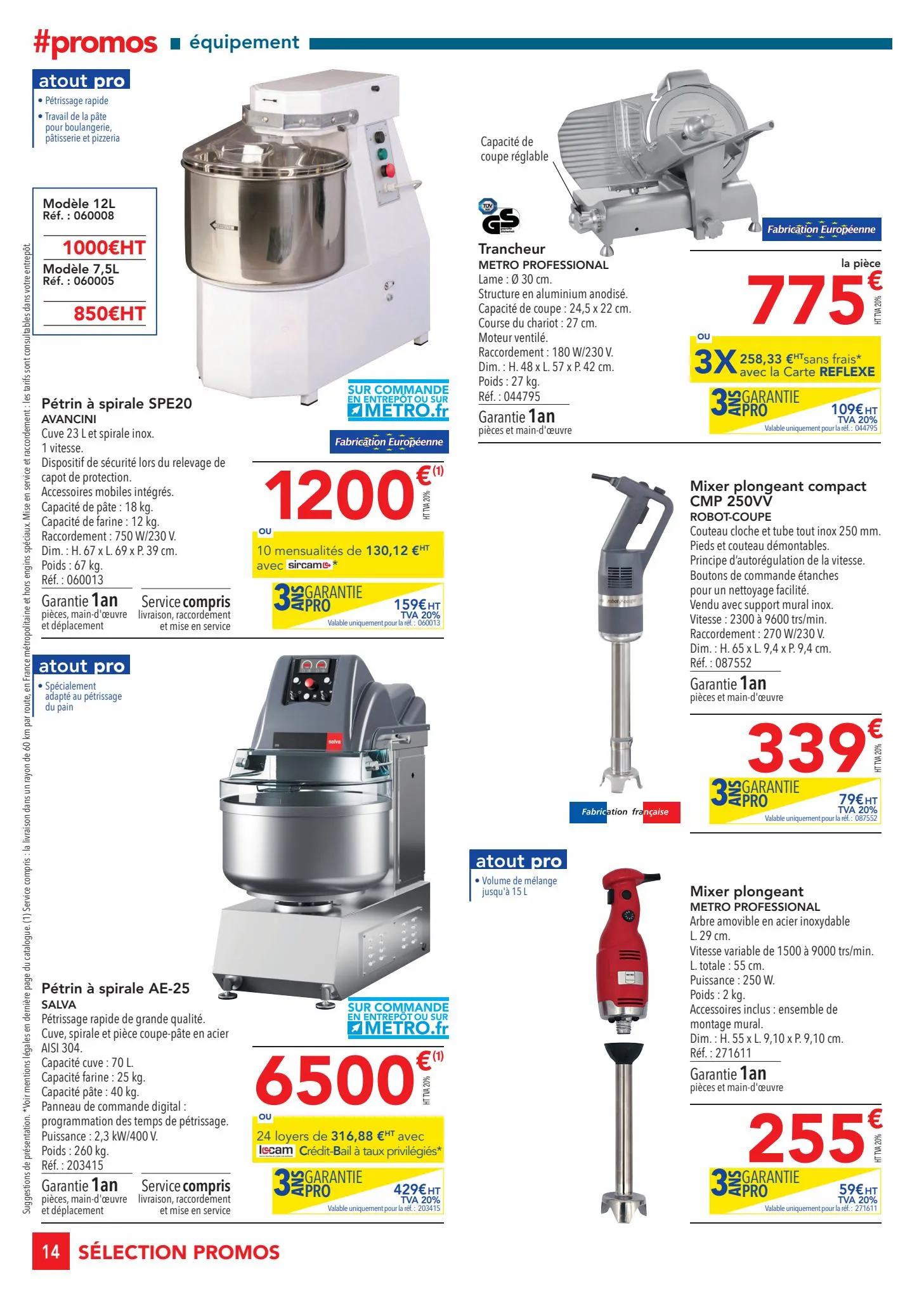 Catalogue Metro SELECTION PROMO EQUIPEMENT, page 00014