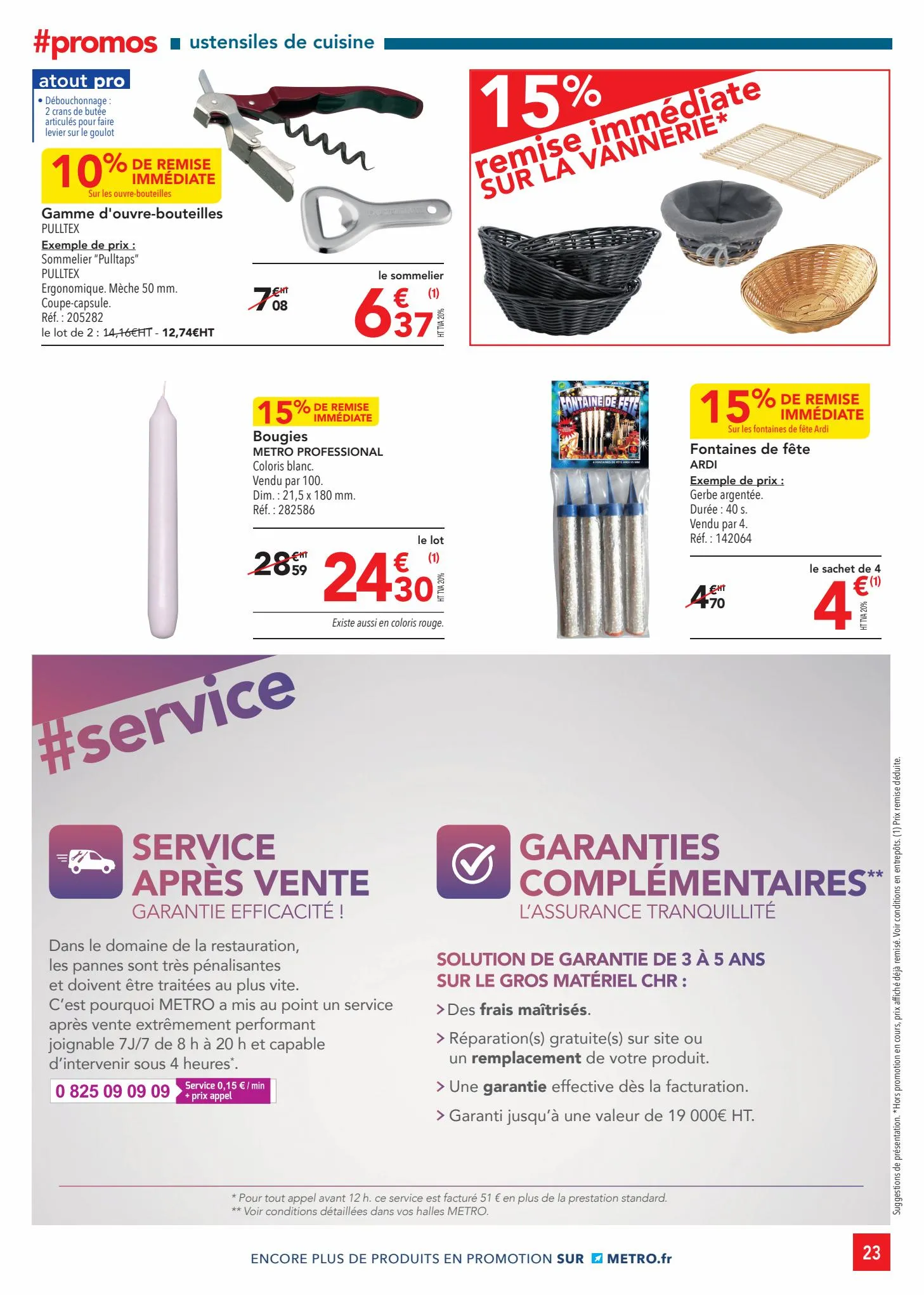 Catalogue Metro SELECTION PROMO EQUIPEMENT, page 00023