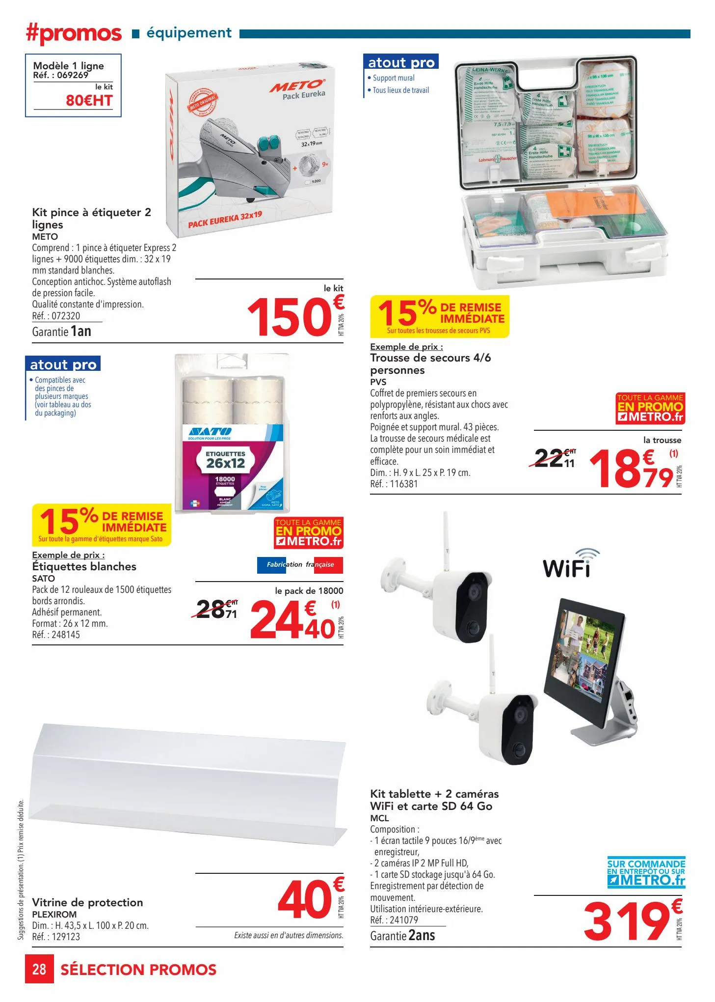 Catalogue Metro SELECTION PROMO EQUIPEMENT, page 00028