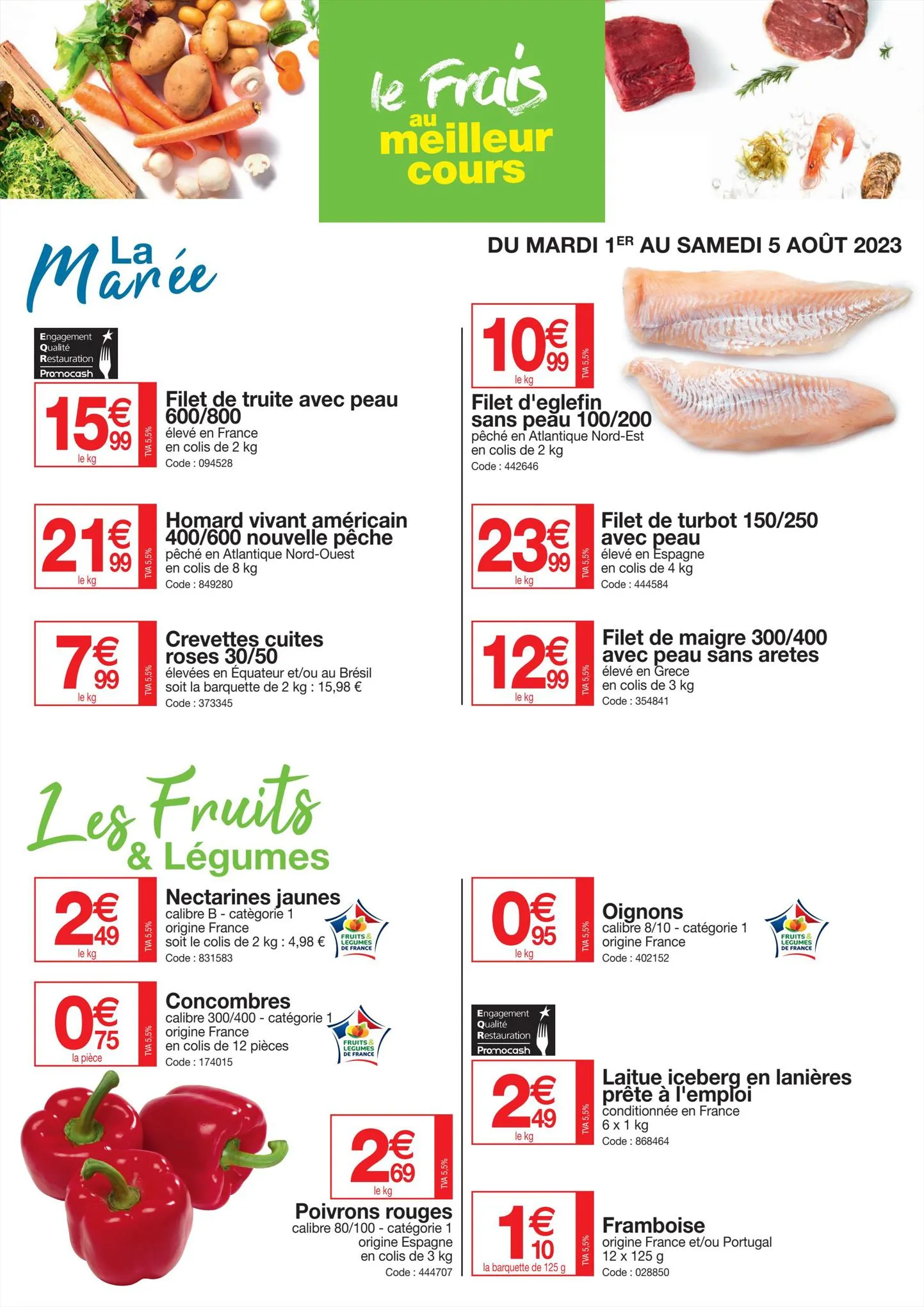 Catalogue Le Frais au Meilleur Cours, page 00002