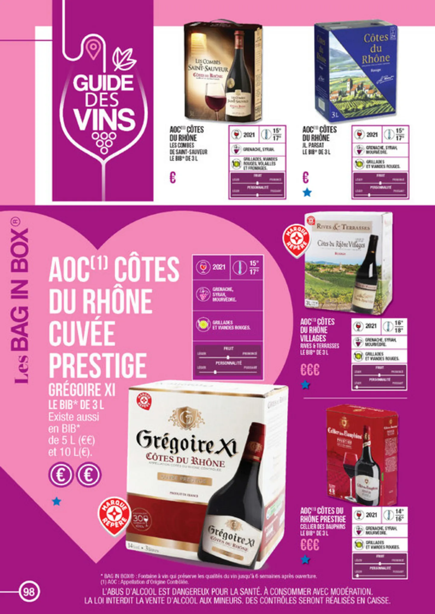 Catalogue Guide des vins, page 00098