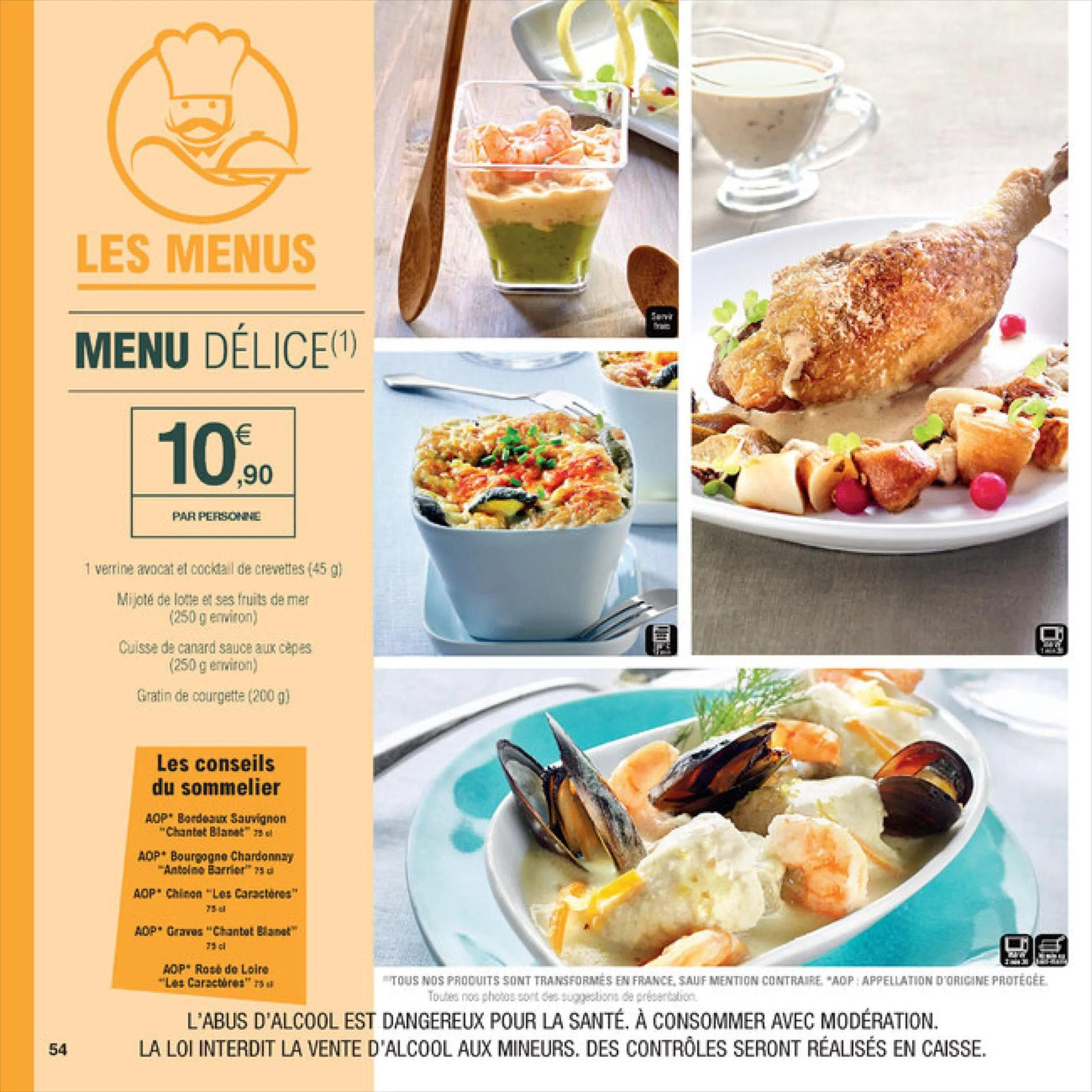 Catalogue VOTRE SERVICE TRAITEUR à prix E. Leclerc, page 00054