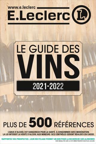 Catalogue E.Leclerc à Paris | Le guide des vins | 30/08/2021 - 31/12/2022