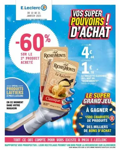 -60% sur le 2e produit achete